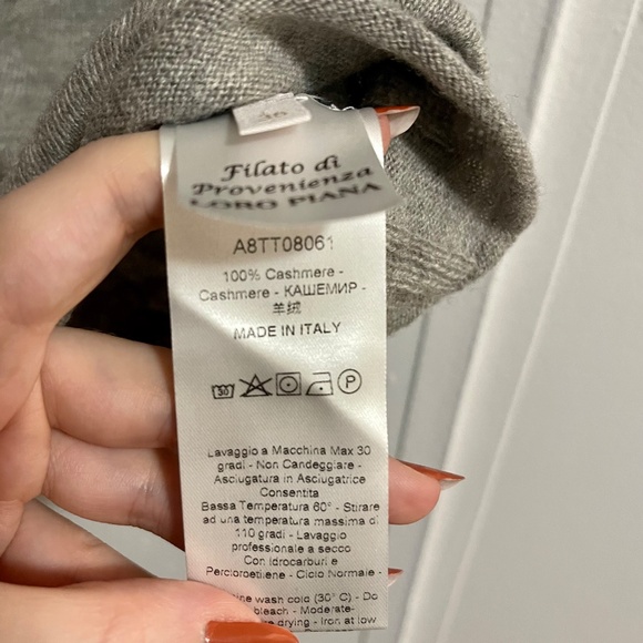 Cashmere Short Sleeve Sweater - Picture 4 of 4